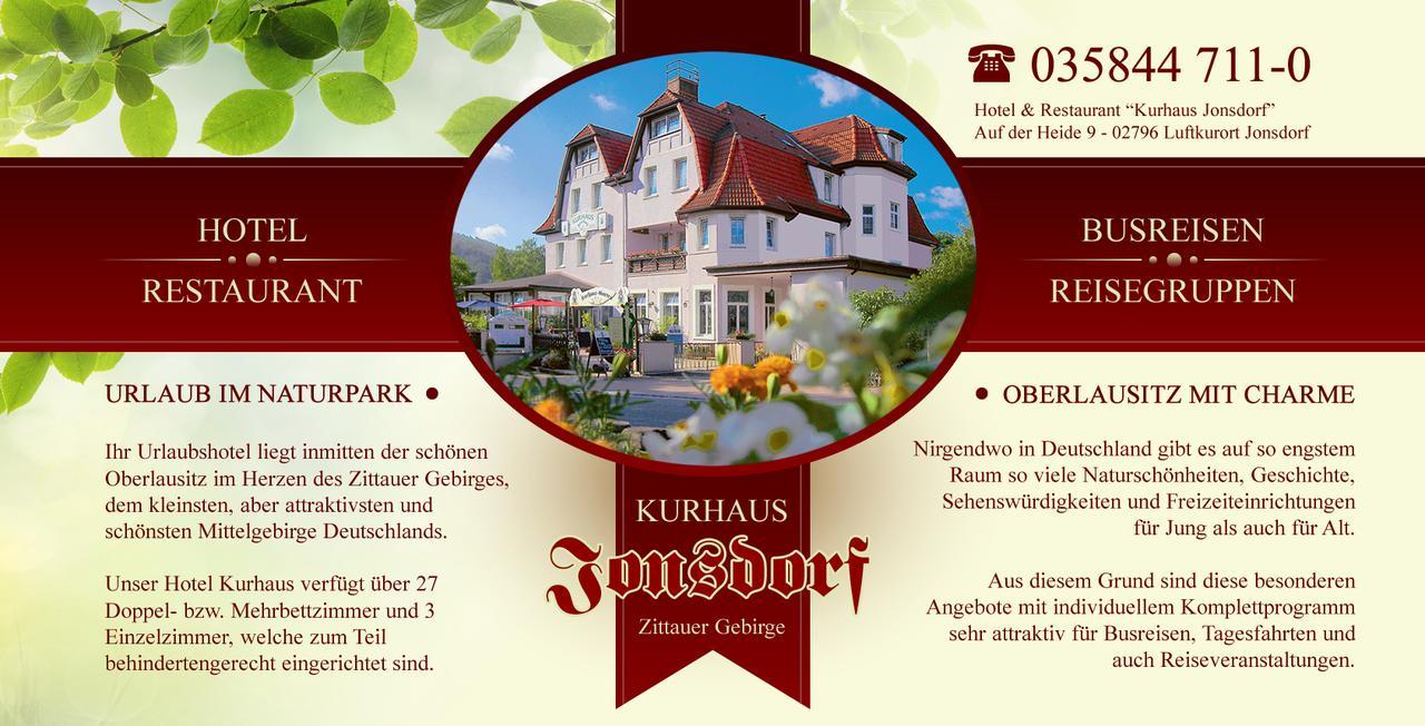 Kurhaus Jonsdorf Hotell Exteriör bild